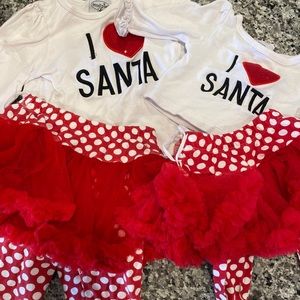 Matching I heart Santa outfit